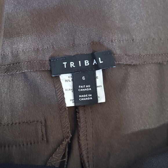 NWT Women's Size 6 Tribal Fia Bootcut Trouser in Brown Workwear Dress Pants - Picture 5 of 8